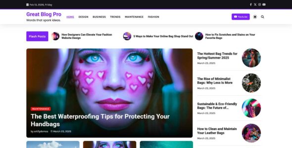 Great Blog Pro (Artify Themes)