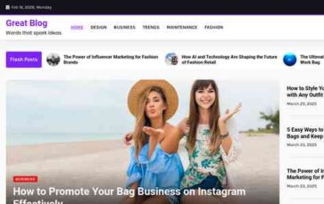 Great Blog (screenshot desktop)