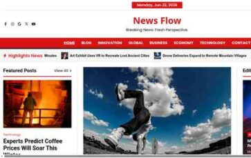 News Flow (screenshot desktop)