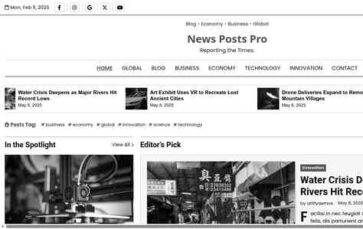 News Post Pro (screenshot desktop)