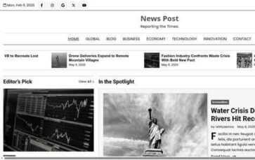 News Post (screenshot desktop)