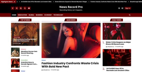 News Record Pro (Artify Themes)