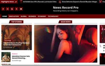 News Record Pro (screenshot desktop)