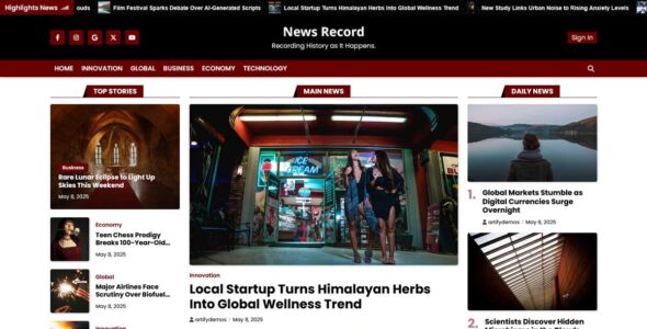 News Record (Artify Themes)