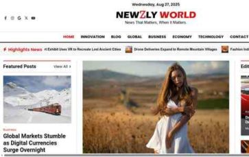 Newzly World (screenshot desktop)