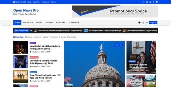 Open News Pro (Artify Themes)