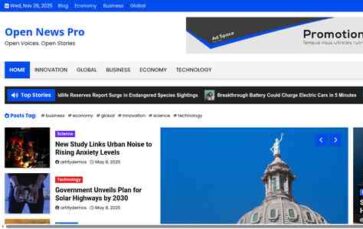 Open News Pro (screenshot desktop)