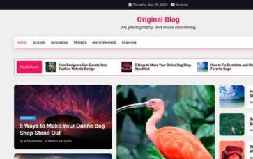 Original Blog (screenshot desktop)