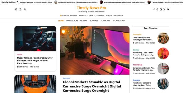Timely News Pro (Artify Themes)