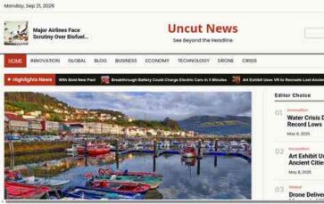 Uncut News (screenshot desktop)