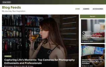 Blog Feeds (screenshot desktop)