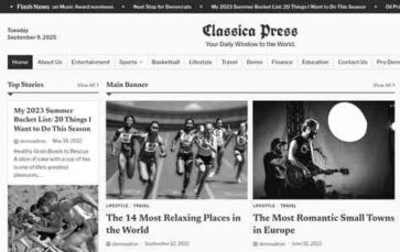 Classica Press (screenshot desktop)