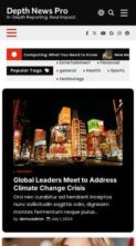 Depth News Pro (screenshot mobile)