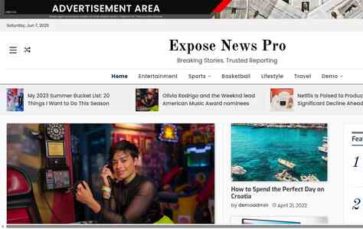 Expose News Pro (screenshot desktop)
