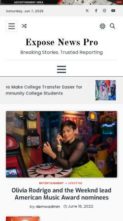 Expose News Pro (screenshot mobile)