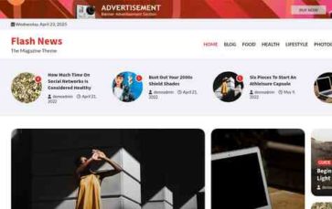 Flash News (screenshot desktop)