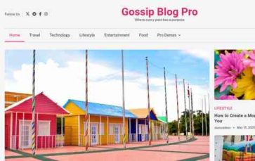Gossip Blog Pro (screenshot desktop)