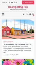 Gossip Blog Pro (screenshot mobile)