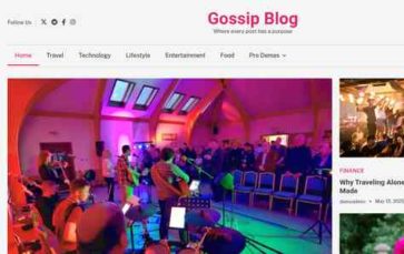 Gossip Blog (screenshot desktop)