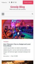 Gossip Blog (screenshot mobile)