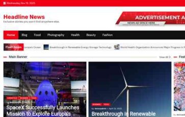 Headline News (Ascendoor) - (screenshot desktop)