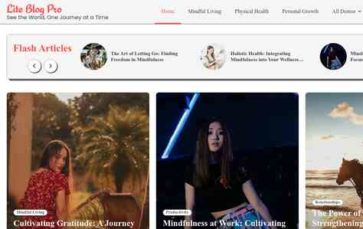 Lite Blog Pro (screenshot desktop)