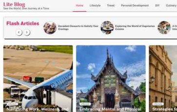 Lite Blog (screenshot desktop)