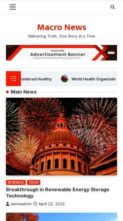 Macro News (screenshot mobile)