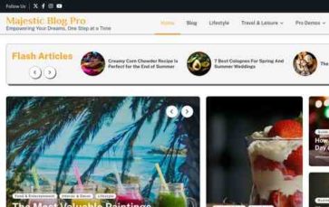 Majestic Blog Pro (screenshot desktop)