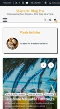 Majestic Blog Pro (screenshot mobile)
