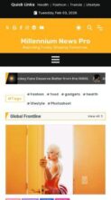 Millennium News Pro (screenshot mobile)