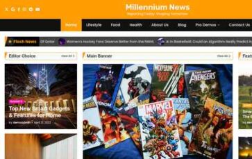 Millennium News (screenshot desktop)