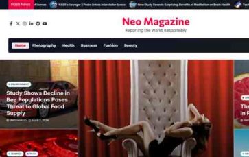 Neo Magazine (screenshot desktop)