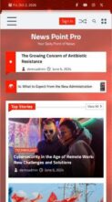 News Point Pro (screenshot mobile)