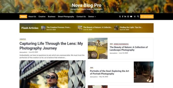 Nova Blog Pro (Ascendoor)