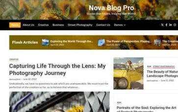 Nova Blog Pro (screenshot desktop)