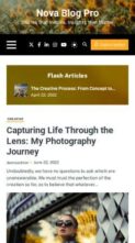 Nova Blog Pro (screenshot mobile)