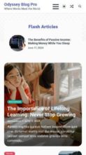 Odyssey Blog Pro (screenshot mobile)