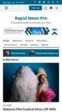 Rapid News Pro (screenshot mobile)