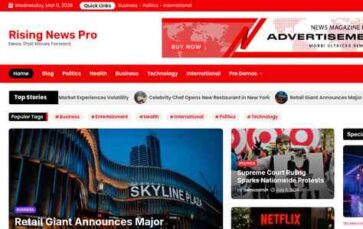 Rising News Pro (screenshot desktop)
