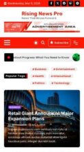 Rising News Pro (screenshot mobile)