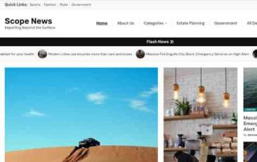 Scope News (screenshot desktop)