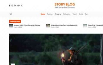 Story Blog (screenshot desktop)