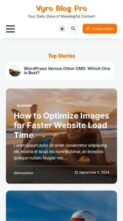 Vyro Blog Pro (screenshot mobile)