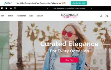 Ecommerce Clothing Pro (screenshot desktop)