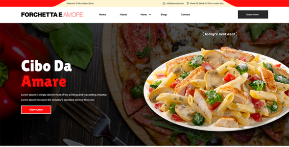 Italian House Restaurant Pro (Aster Themes)