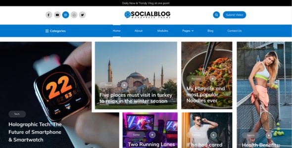 Social Blog Pro (Aster Themes)