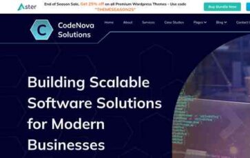 Technology Software Firm Pro (screenshot desktop)