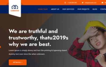 Screenshot Desktop Consted Themeforest (screenshot desktop)