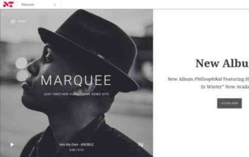 Marquee (AudioTheme) (screenshot desktop)